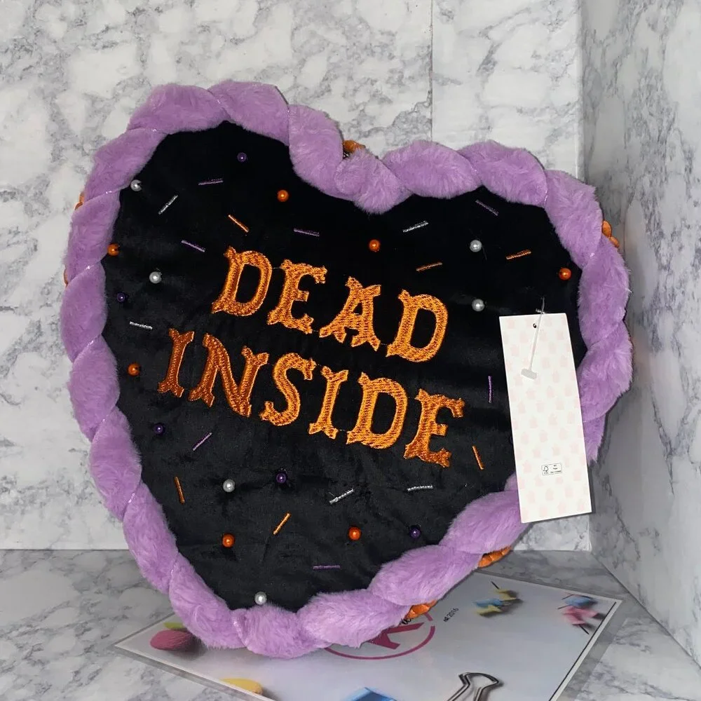 Cupcakes & Cashmere Purple and Black Decorative Pillow